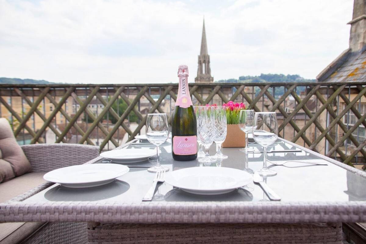 The Roof Terrace Maisonette - City Centre Bath Extérieur photo